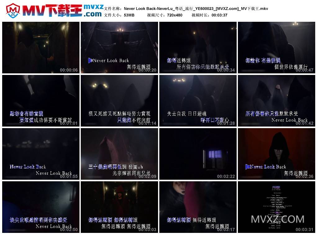 Never Look Back-NeverLu_粤语_流行_YE600023